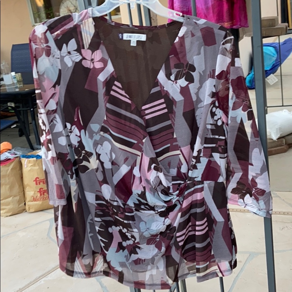 3/4 length sleeve blouse